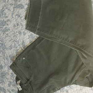 Jjill denim cropped frayed hem jean